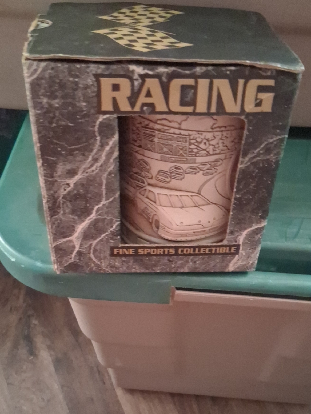 Nascar Racing Collectible Mug in Black and Gold